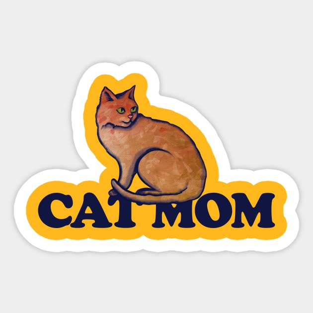 Cat Mom Sticker by bubbsnugg